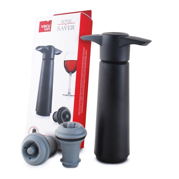 Vakuumpumpe Kunststoff Edelstahl Wine Saver Vacu Vin Weinpumpe mit 2 Stopfen