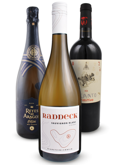 Zum Verschenken oder selbst genießen - 3er Weihnachts-Weinpaket