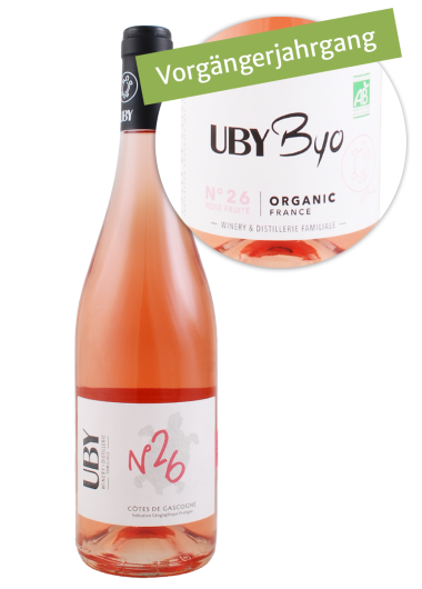 2022 Uby N° 26 BIO Rosé (Cabernet Sauvignon, Cabernet Franc, Merlot, Syrah)