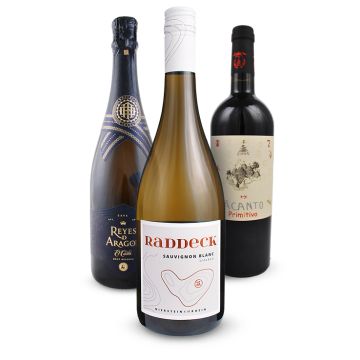 Zum Verschenken oder selbst genießen - 3er Weihnachts-Weinpaket