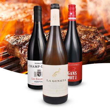 3er Paket Grillwein zu dunklem Fleisch und kräftig-deftigen Speisen