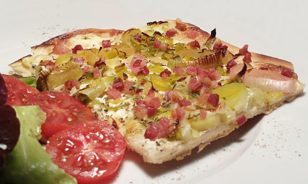 Flammkuchen Nahaufnahme