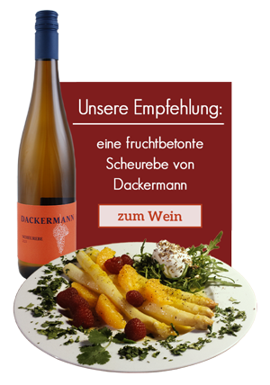 Bild von Spargel und Wein