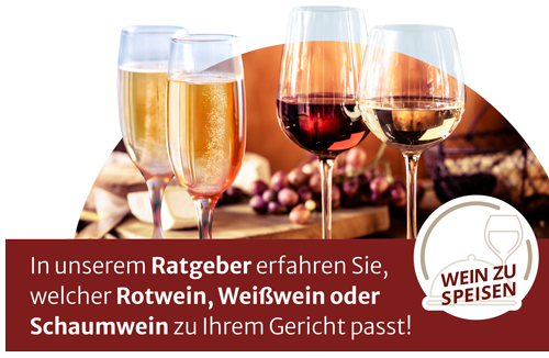 Link-Bild zu unserer Kategorie Wein zu Speisen