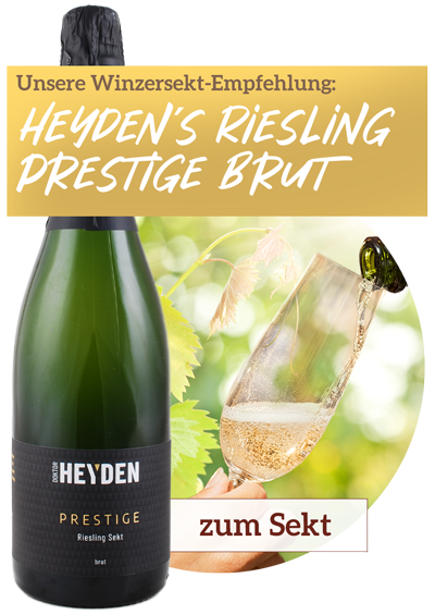 Winzersekt von Weingut Heyden