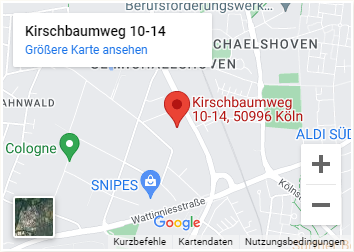 Wein-Konzept auf Google Maps - Mobilansicht