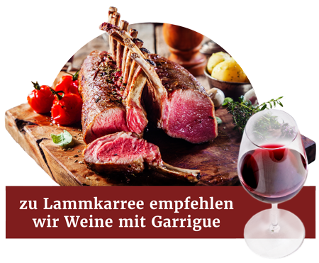 Wein zu Lammkarree