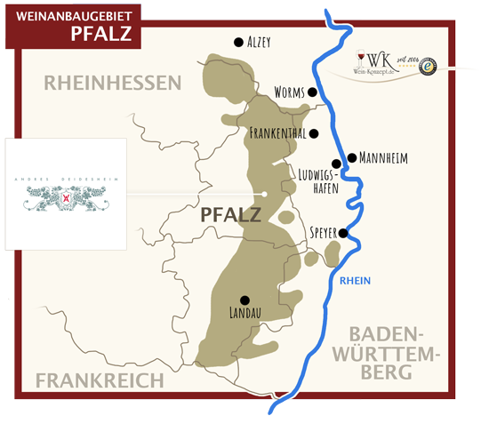Weinanbaugebiet Pfalz - Weingut Andres